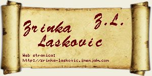 Zrinka Lasković vizit kartica